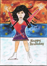Load image into Gallery viewer, HAPPY BIRTHDAY - PRINTED CARD - Figure Skater