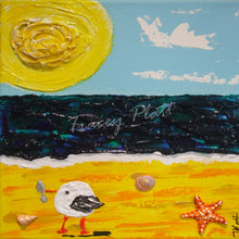 Load image into Gallery viewer, ACRYLICS IMPASTO ON DEEP CANVAS - Sunny Day at the Beach, Cornwall