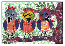 Load image into Gallery viewer, PRINTED CARD - Three Birds In A Tree
