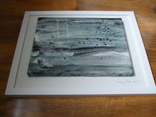 Load image into Gallery viewer, ACRYLICS FLOW ART SWIPE PAINTING ON CANVAS in FRAME - Cornish Granite