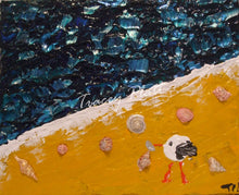 Load image into Gallery viewer, IMPASTO ACRYLICS ON CANVAS - Cornish Beach and Seagull