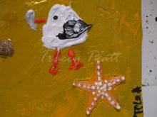 Load image into Gallery viewer, IMPASTO ACRYLICS ON CANVAS - Seagulls on Cornish Beach