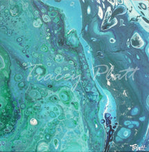 Load image into Gallery viewer, ACRYLICS FLOW ART PAINTING ON CANVAS - The Shallows, Cornwall