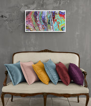 Load image into Gallery viewer, ACRYLICS FLOW ART PAINTING ON CANVAS IN FRAME - Colourbow
