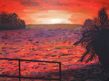 Load image into Gallery viewer, ACRYLICS ON CANVAS - Dawn at The Pandora Inn, Restronguet Creek, Falmouth, Cornwall