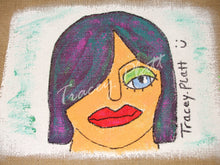 Load image into Gallery viewer, HAND PAINTED ART BAG - Jute Tote Shopping Bag - FABULOUS LADY