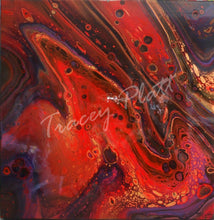 Load image into Gallery viewer, Firey Dawn Sky - ACRYLICS FLOW ART PAINTING ON CANVAS - NOW SOLD!