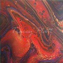Load image into Gallery viewer, Firey Dawn Sky - ACRYLICS FLOW ART PAINTING ON CANVAS - NOW SOLD!