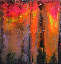Load image into Gallery viewer, Devil's Empire - ACRYLICS FLOW ART SWIPE PAINTING ON CANVAS