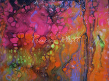 Load image into Gallery viewer, Devil's Empire - ACRYLICS FLOW ART SWIPE PAINTING ON CANVAS