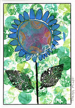 Load image into Gallery viewer, PRINTED CARD - Blue Flower