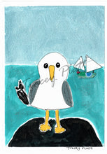 Load image into Gallery viewer, PRINTED CARD - Seagull on Rock