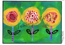 Load image into Gallery viewer, PRINTED CARD - Three Summer Flowers