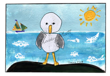 Load image into Gallery viewer, PRINTED CARD - Seagull on Rock