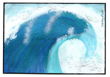 Load image into Gallery viewer, ORIGINAL MIXED MEDIA ART CARD - Cornish Wave- SOLD!
