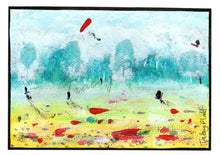 Load image into Gallery viewer, ORIGINAL MIXED MEDIA ART CARD - Windy Day at the Beach