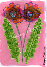 Load image into Gallery viewer, ORIGINAL MIXED MEDIA COLLAGE ART CARD - Flowers