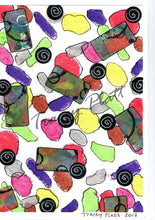 Load image into Gallery viewer, ORIGINAL MIXED MEDIA COLLAGE ART CARD - Abstract