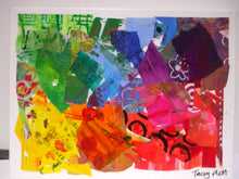 Load image into Gallery viewer, MIXED MEDIA COLLAGE ON CANVAS - Rainbow