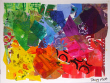 Load image into Gallery viewer, MIXED MEDIA COLLAGE ON CANVAS - Rainbow