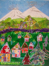 Load image into Gallery viewer, MIXED MEDIA COLLAGE ON CANVAS - St Austell Clay Mountains, Cornwall - NOW SOLD