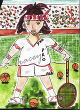 Load image into Gallery viewer, HAPPY BIRTHDAY - PRINTED CARD - Tennis Player