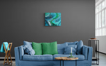 Load image into Gallery viewer, ACRYLICS FLUID ART PAINT POURING The Shallows, Porth, Cornwall - NOW SOLD