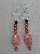 Load image into Gallery viewer, Pair of Handmade Bespoke Silver Plated Beaded Dangle Earrings
