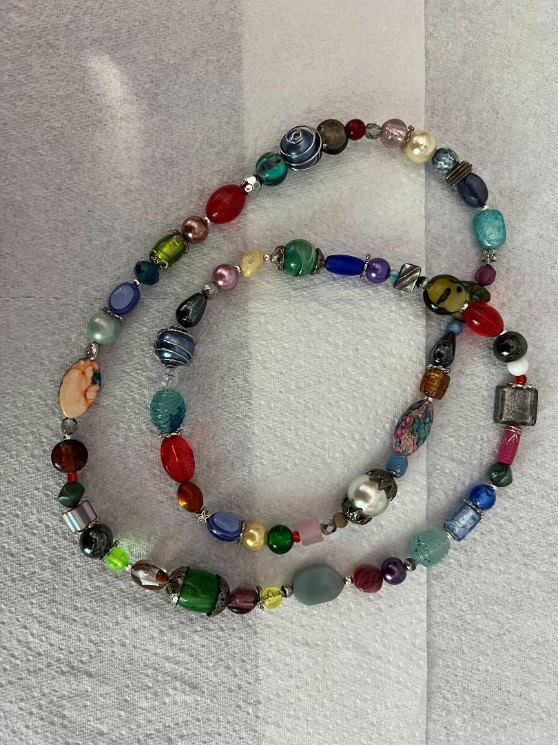Multicolor Wood Beads Chunky Statement Oversize Bib Layered Multistrand  Necklace – Anima Boutique