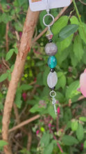 Load and play video in Gallery viewer, Handmade Bespoke Silver Plated Mono Single Beaded Dangle Earring - Key to the Door
