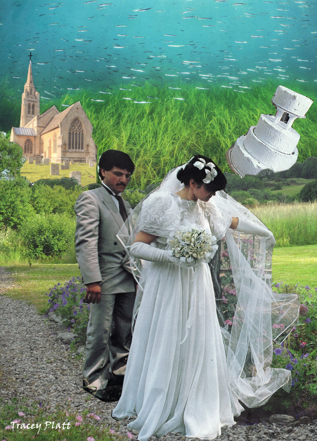 Printed Card - Surreal Collage - WEDDING # 1