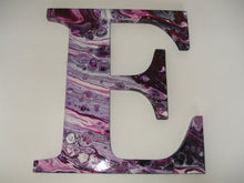 Load image into Gallery viewer, ACRYLIC FLOW ART LETTER INITIAL - E - NOW SOLD!
