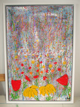 Load image into Gallery viewer, MIXED MEDIA ON CANVAS - Flowers At Dawn - NOW SOLD!

