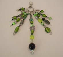 Load image into Gallery viewer, HANDMADE LUCKY BEAD &amp; CHARM DANGLE - Acid Green
