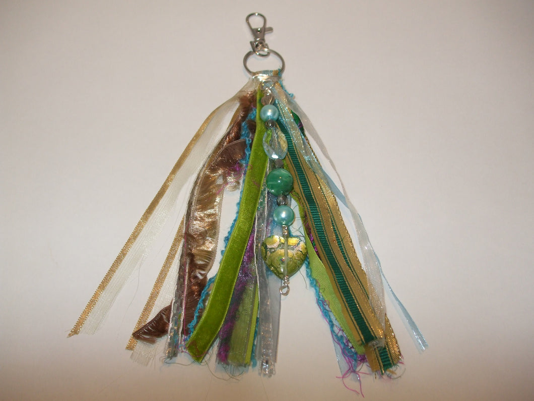 HANDMADE KEYRING BEADED TASSEL