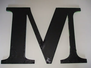 ACRYLIC FLOW ART LETTER INITIAL - M - NOW SOLD!