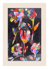 Load image into Gallery viewer, MIXED MEDIA COLLAGE ON BOARD IN FRAME - Spring Flowers
