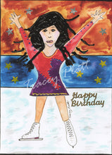 Load image into Gallery viewer, HAPPY BIRTHDAY - PRINTED CARD - Figure Skater
