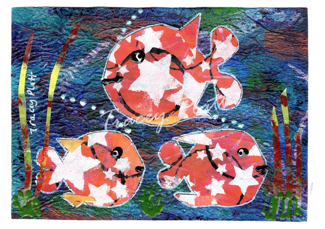 PRINTED CARD - Three Star Fish