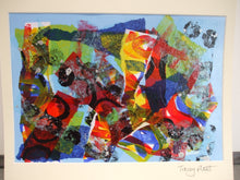 Load image into Gallery viewer, UNFRAMED MOUNTED MIXED MEDIA COLLAGE ON PAPER - Explosion 1

