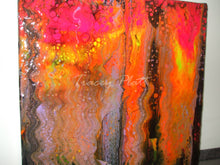 Load image into Gallery viewer, Devil&#39;s Empire - ACRYLICS FLOW ART SWIPE PAINTING ON CANVAS
