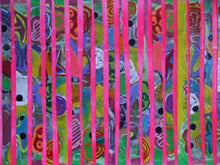 Load image into Gallery viewer, MIXED MEDIA COLLAGE ON PAPER - Glory Stripes
