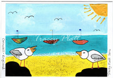 Load image into Gallery viewer, PRINTED CARD - Seagulls on the Shore
