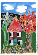 Load image into Gallery viewer, ORIGINAL MIXED MEDIA COLLAGE ART CARD - House
