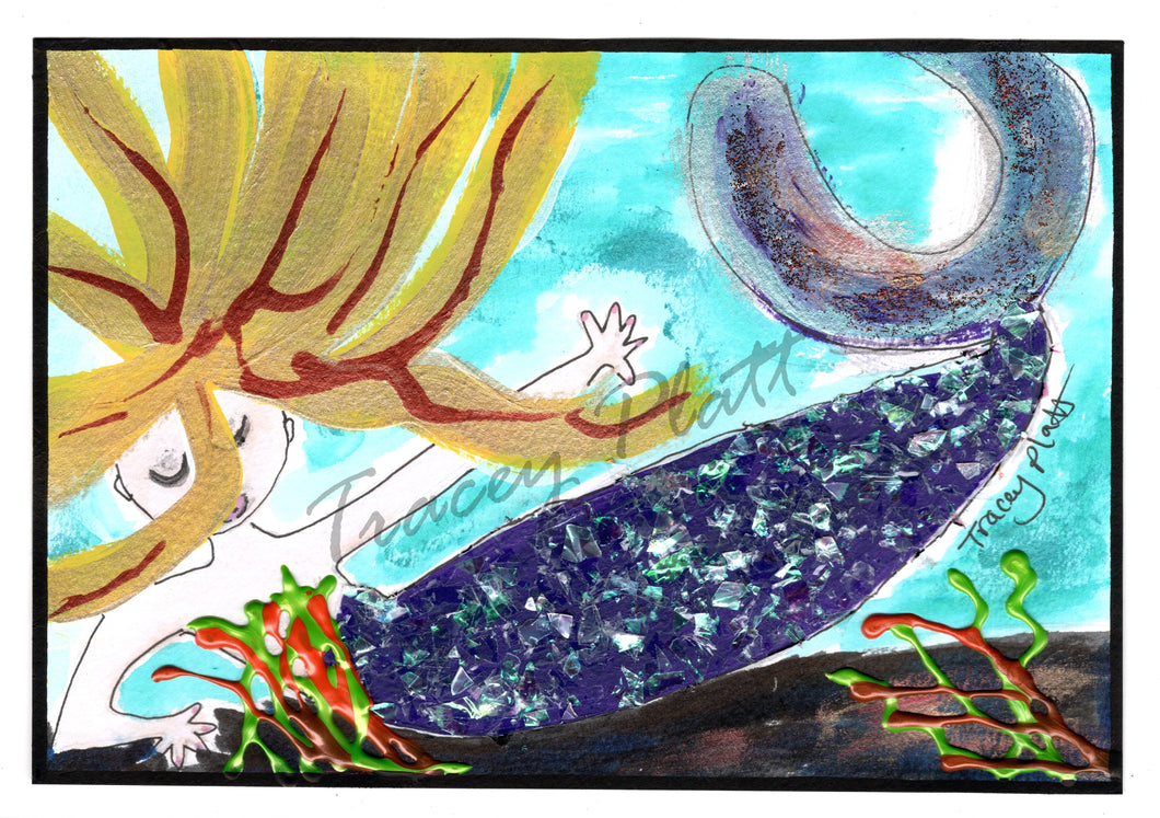 PRINTED CARD - Mermaid