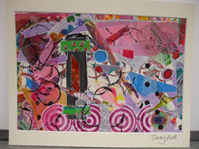 Load image into Gallery viewer, UNFRAMED MOUNTED MIXED MEDIA COLLAGE ON PAPER - Jungle Candy
